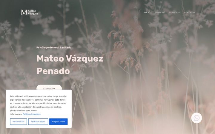 Screenshot of mateovazquezpsicologia.es