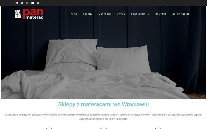 Screenshot of materacewroclaw.com.pl