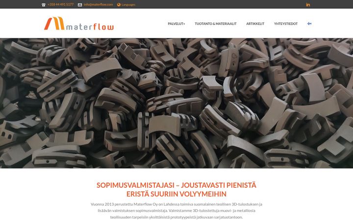 Skjermbilde av materflow.com