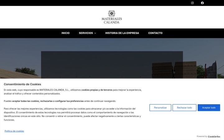 Screenshot of materialescalanda.com