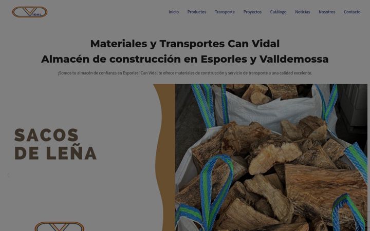 Screenshot of materialesesporlesycanvidal.com