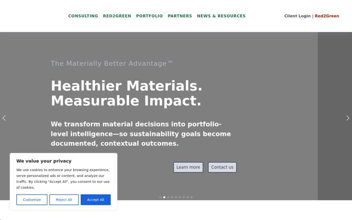 Screenshot of materiallybetter.com