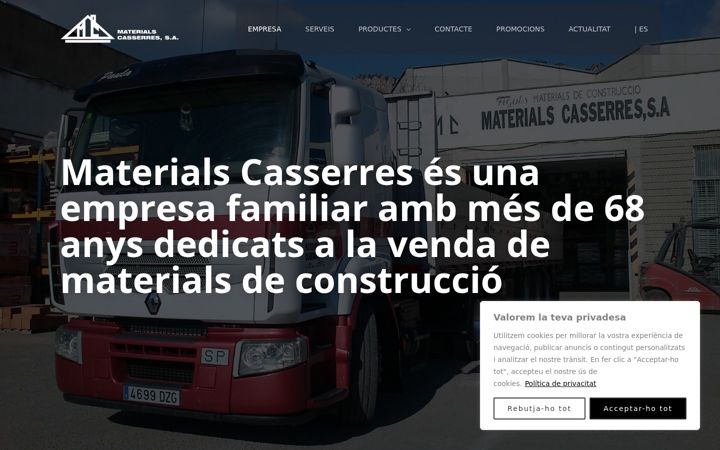Screenshot of materialscasserres.com