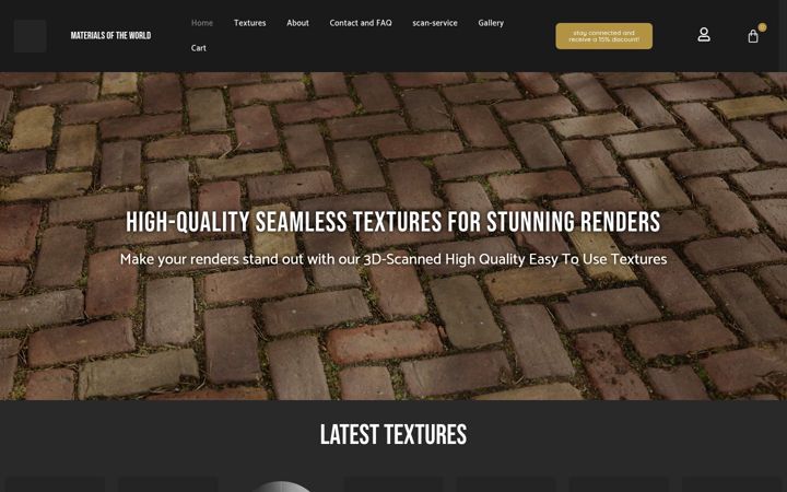 Screenshot of materialsoftheworld.com