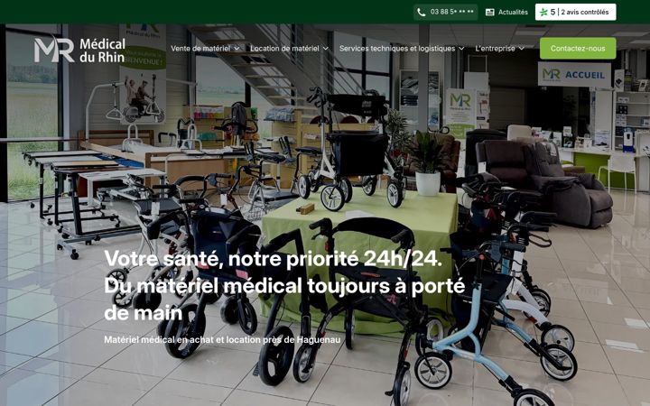 Screenshot of materiel-medicaldurhin.com