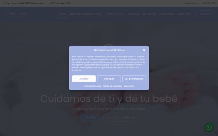 Screenshot of maternalmedicalcenter.com