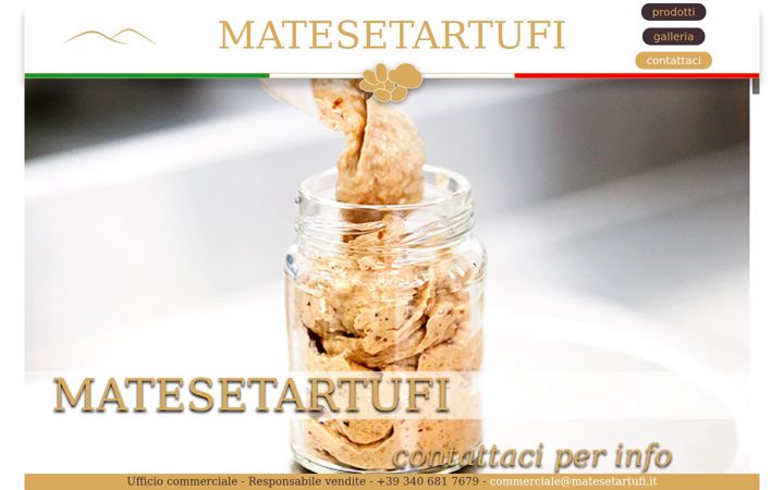 Screenshot of matesetartufi.it
