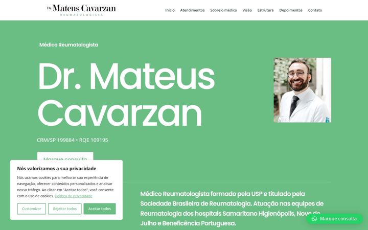 Screenshot of mateuscavarzan.com