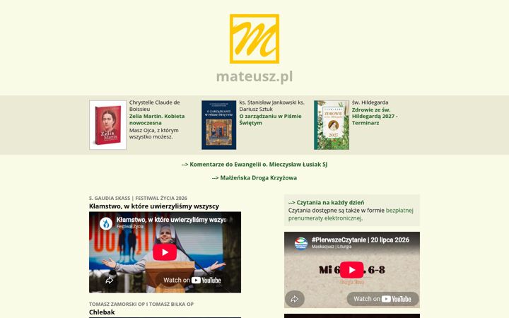 Screenshot of mateusz.pl