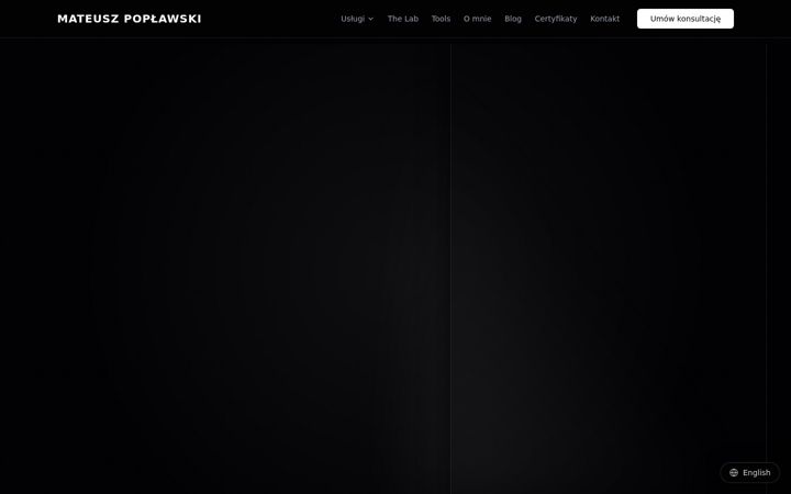 Screenshot of mateuszpoplawski.pl