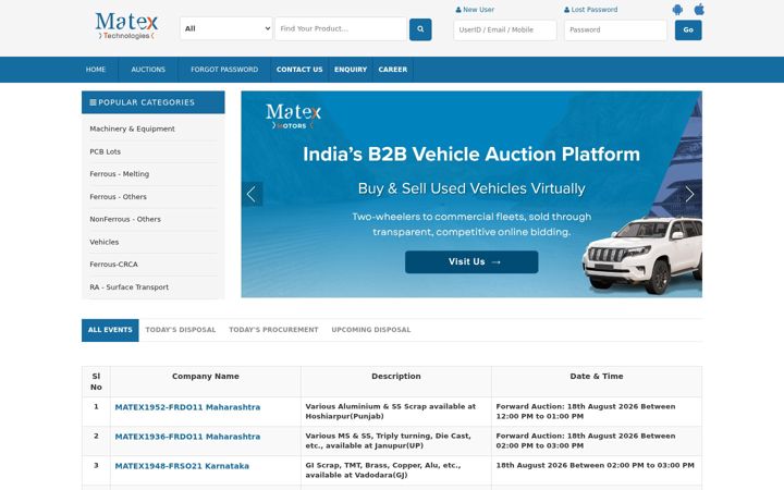 Screenshot of matexnet.com