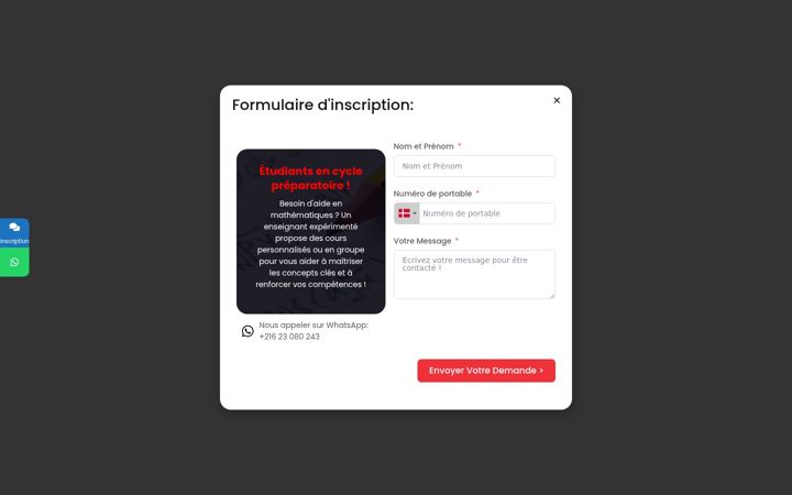 Screenshot of math-prepa-tn.com