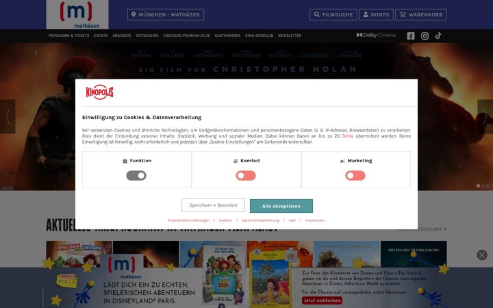 Screenshot of mathaeser.de