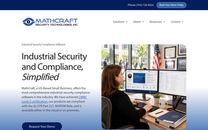 Screenshot of mathcraft.com