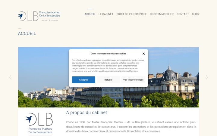 Screenshot of matheu-avocat.com