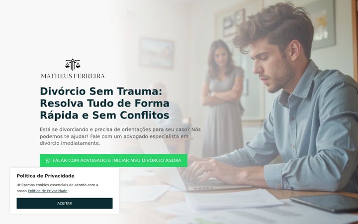 Screenshot of matheusferreiraadv.com