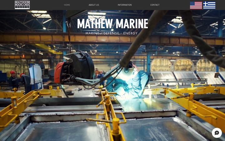Screenshot of mathewmarine.com