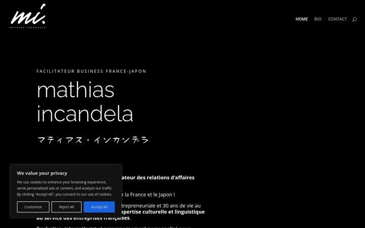 Screenshot of mathiasincandela.com