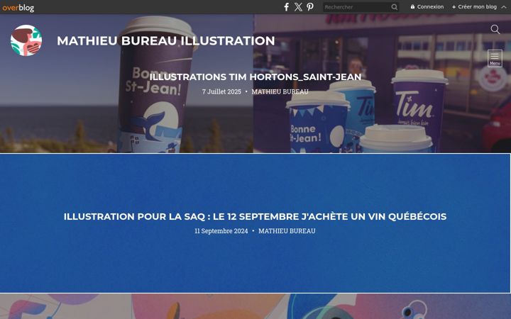 Screenshot of mathieubureauillustration.com