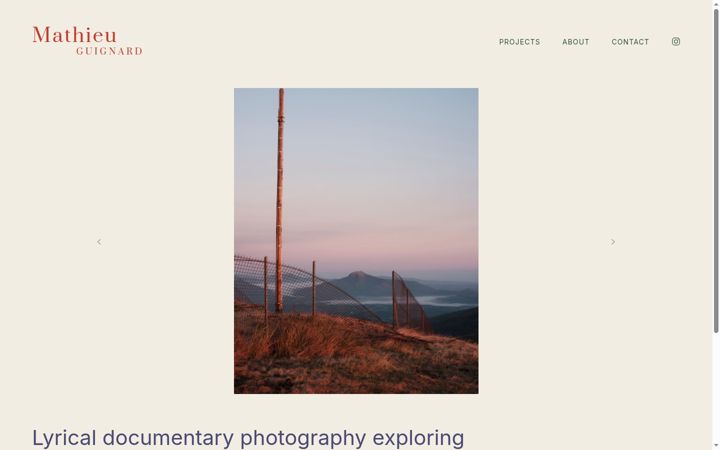 Screenshot of mathieuguignard.com