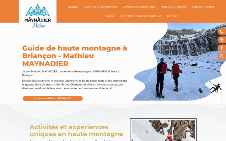 Screenshot of mathieumaynadier.com