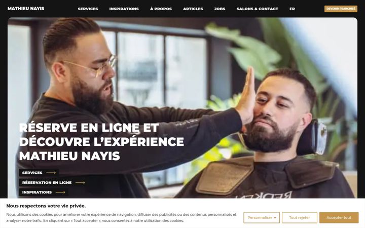 Screenshot of mathieunayis.com