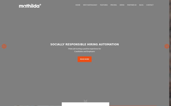 Screenshot of mathilda.io