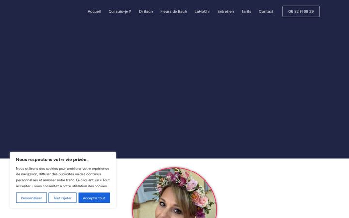 Screenshot of mathildefleursdebach.com