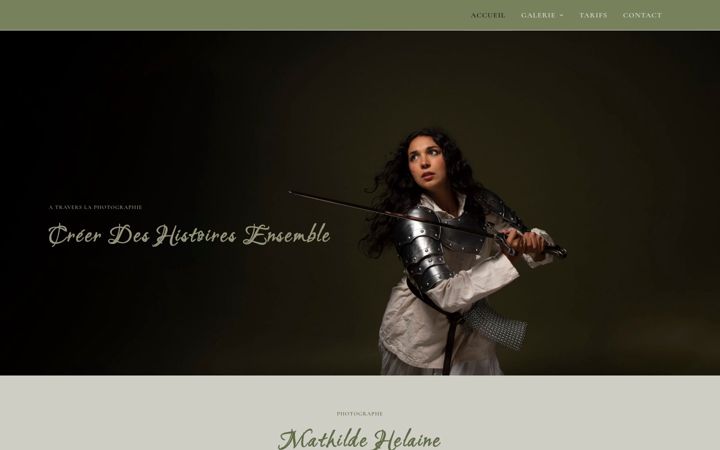 Screenshot of mathildehelainephotographie.com
