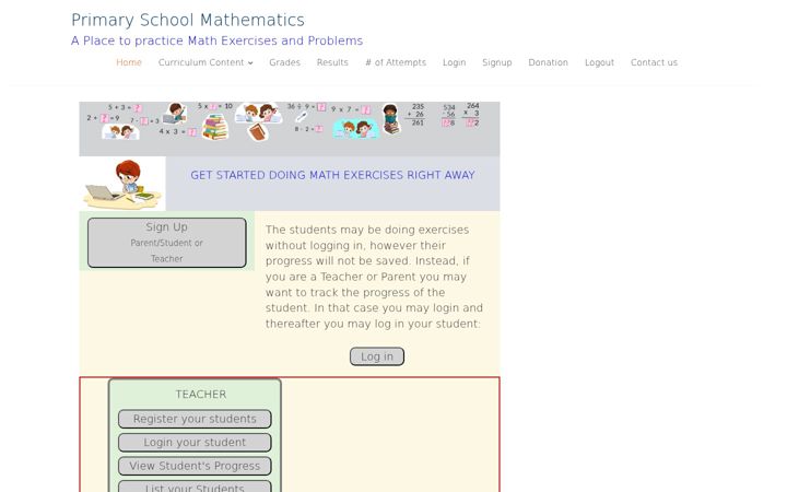Screenshot of mathologia.com