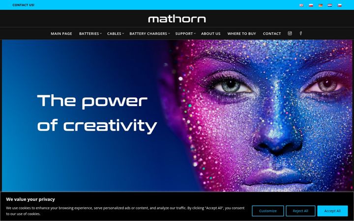 Screenshot of mathorn.com