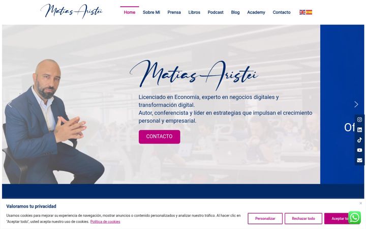 Screenshot of matiasaristei.com