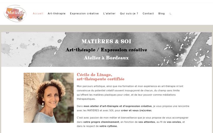 Screenshot of matieres-et-soi.com