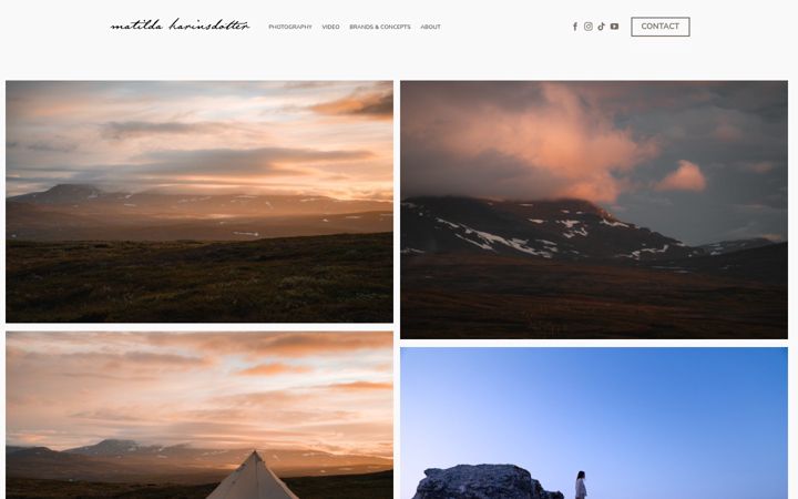 Screenshot of matildakarinsdotter.com