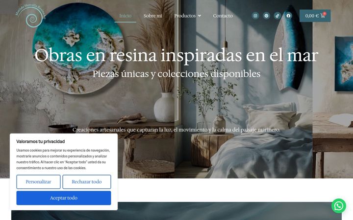Screenshot of matildehervella.com