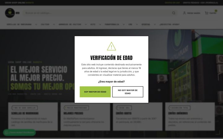Screenshot of matillaplant.com