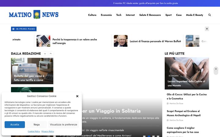 Screenshot of matinonews.com