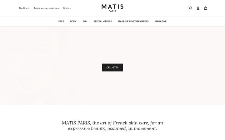 Screenshot of matis-paris.com