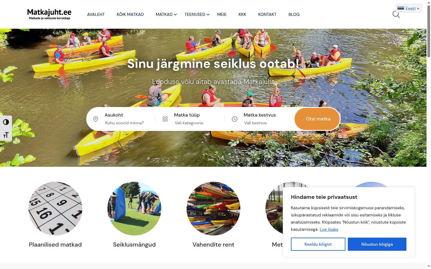 Snímka obrazovky banera súhlasu zobrazeného pred akoukoľvek interakciou