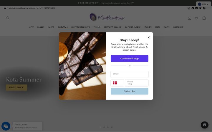 Screenshot of matkatus.com