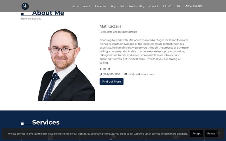Screenshot of matkuczera.com
