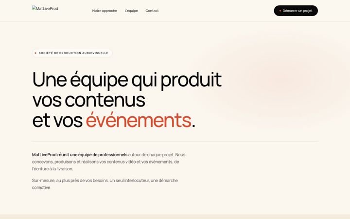 Screenshot of matliveprod.fr