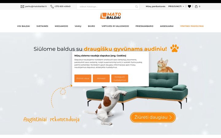 Screenshot of matobaldai.lt