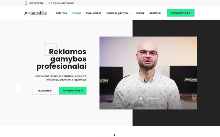 Screenshot of matomatika.lt