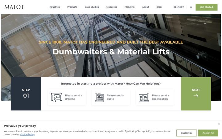 Screenshot of matot.com