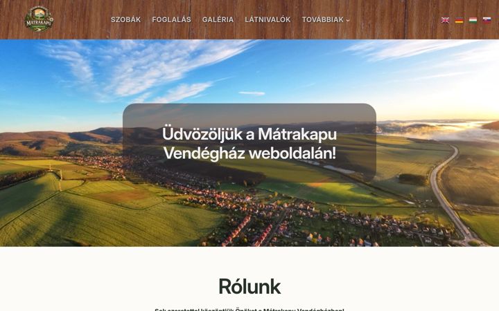 Screenshot of matrakapuvendeghaz.hu