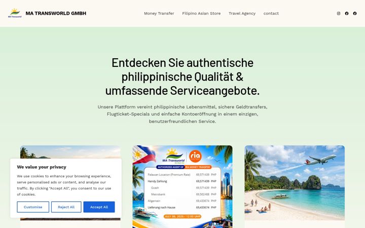Screenshot of matransworld.com