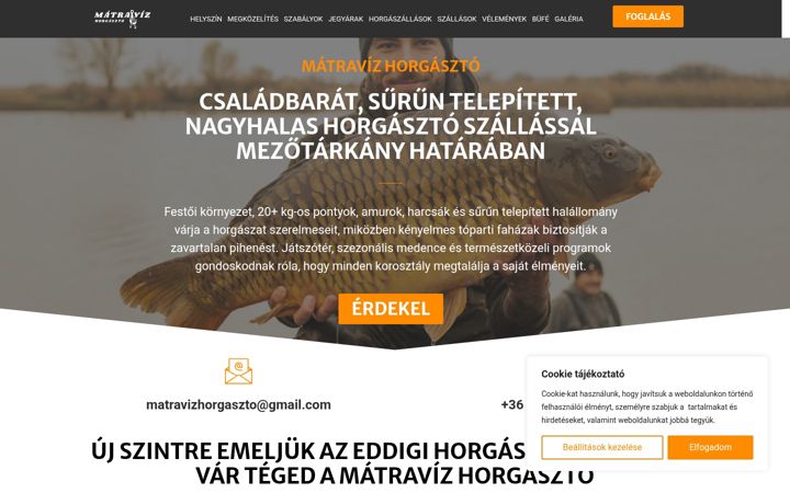 Screenshot of matravizhorgaszto.hu
