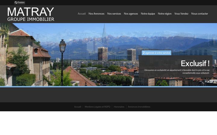Screenshot of matray-immobilier.com