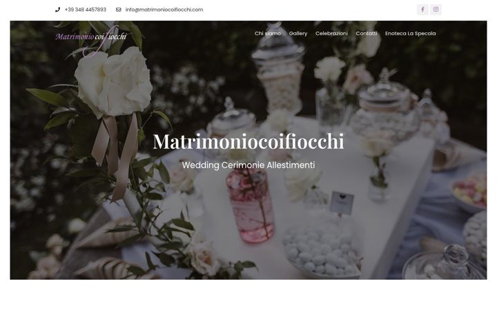 Screenshot of matrimoniocoifiocchi.com